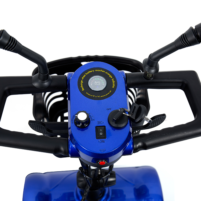 YL-08S হেভি-ডিউটি 4 হুইল ফোল্ডিং মোবিলিটি স্কুটার যার 12° আরোহণ ক্ষমতা রয়েছে