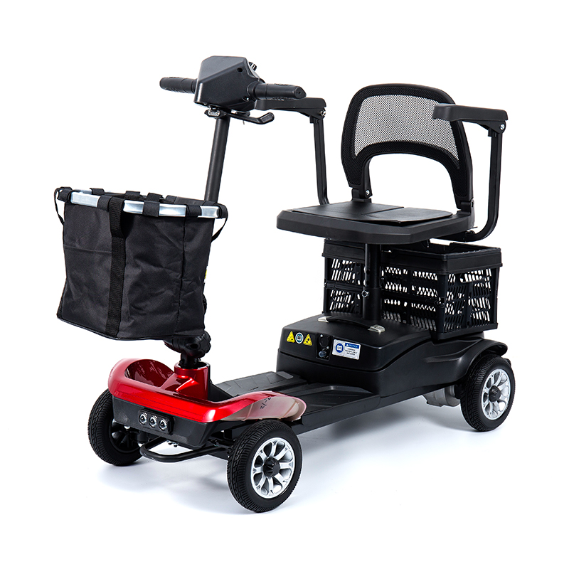 YL-02 বয়স্কদের জন্য লাইটওয়েট 4-হুইল মোবিলিটি স্কুটার, একটি 360° সুইভেল সিট সমন্বিত