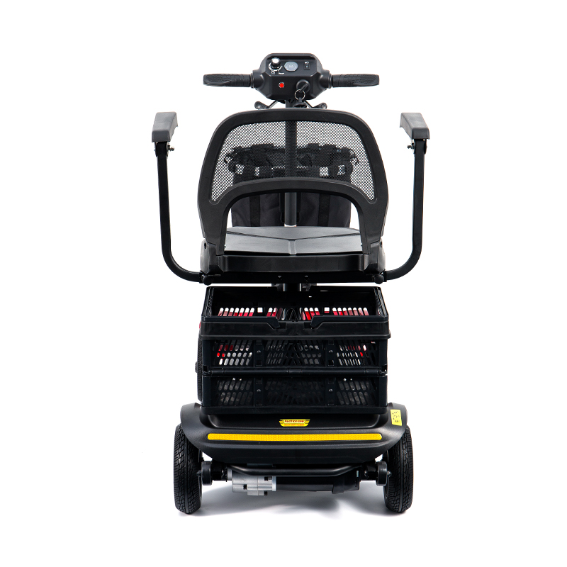 YL-02 বয়স্কদের জন্য লাইটওয়েট 4-হুইল মোবিলিটি স্কুটার, একটি 360° সুইভেল সিট সমন্বিত