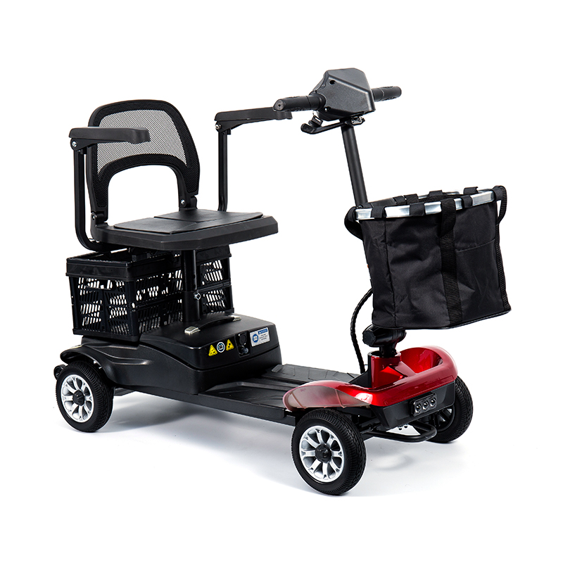 YL-02 বয়স্কদের জন্য লাইটওয়েট 4-হুইল মোবিলিটি স্কুটার, একটি 360° সুইভেল সিট সমন্বিত