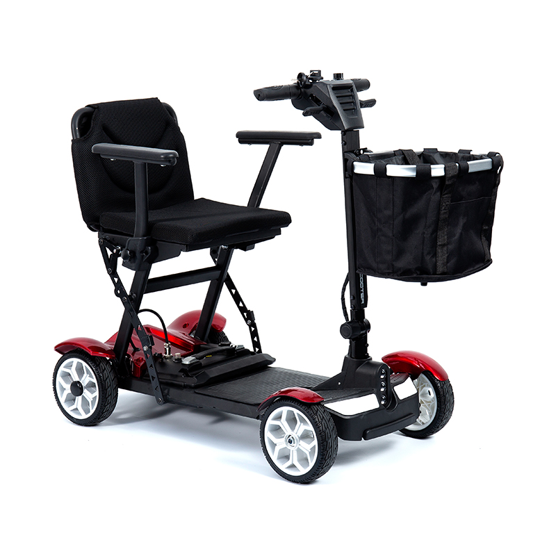 LED হেডলাইট, ঝুড়ি সহ সিনিয়রদের জন্য YL-211 4 চাকার পর্যটক ইলেকট্রিক স্কুটার